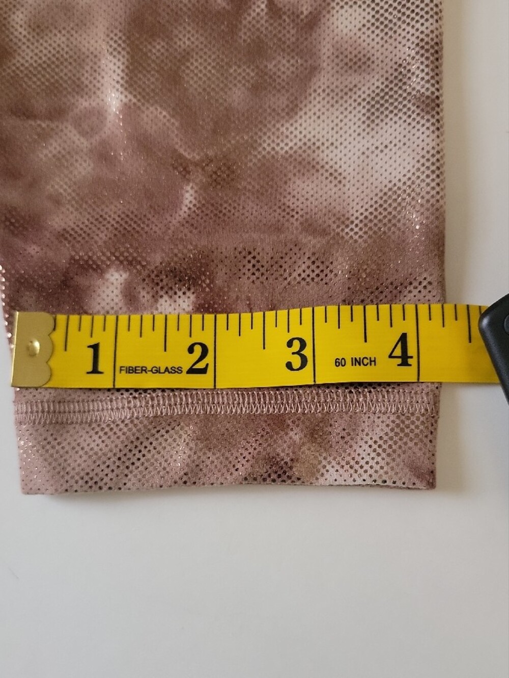Lululemon Girls Leggings Brown Beige Tie‑Dye High‑Waist Size 4 - Picture 9 of 13